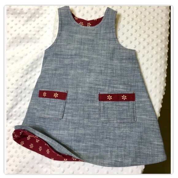 Denim Jumper, Flannel Lining Hanmade - Picture 1 of 3